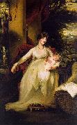 John Hoppner Lady Caroline Capel Holding her Daughter Harriet oil painting